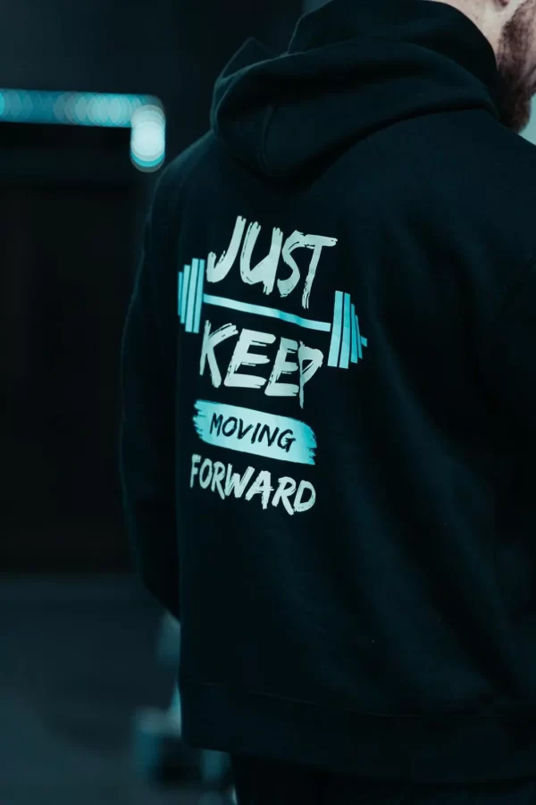 "Just Keep Moving Forward" Zipper Hoodie